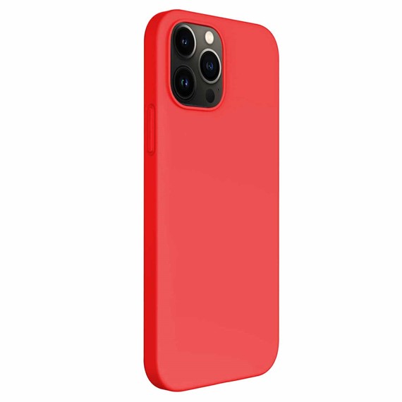 CaseUp Apple iPhone 13 Pro Kılıf Lined Matte Silicone Kırmızı 2
